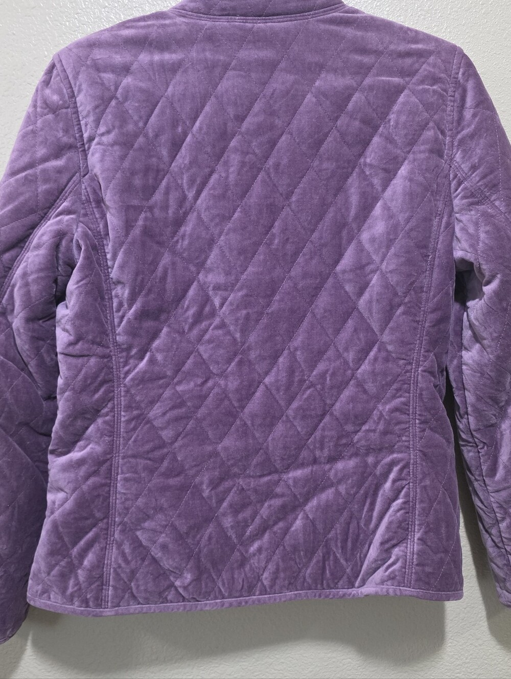 Coach Women's Quilted Velvet Jacket in Lavender Size Med - Picture 4 of 9